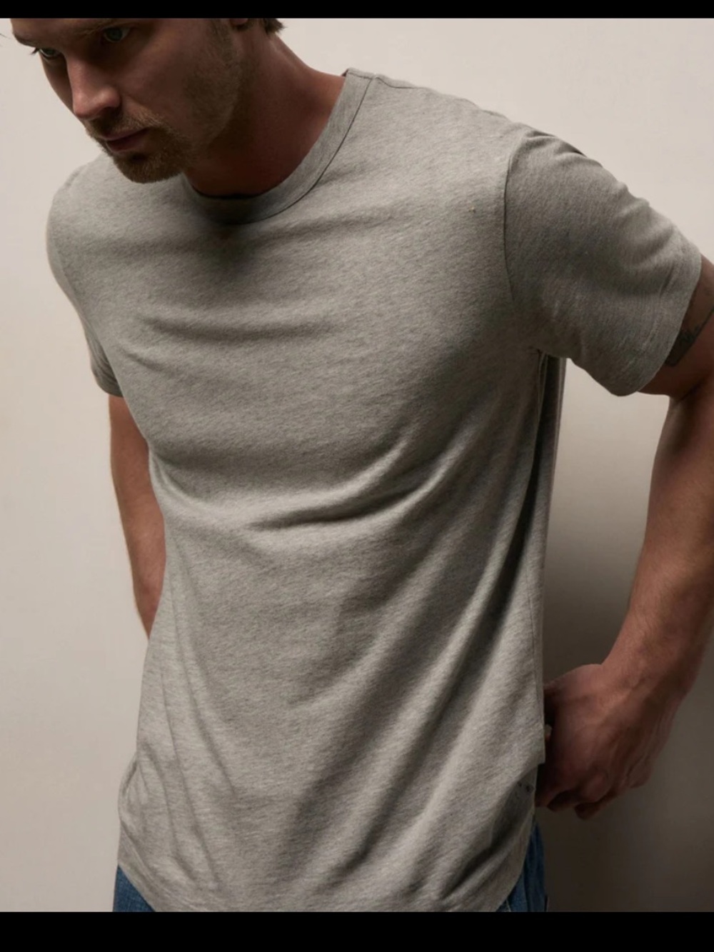 Standard James Perse Crewneck 100% Combed Cotton Men’s Short Sleeve Tee